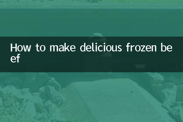Como fazer uma deliciosa carne congelada