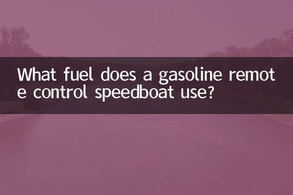 Que combustível usa uma lancha a gasolina com controle remoto?