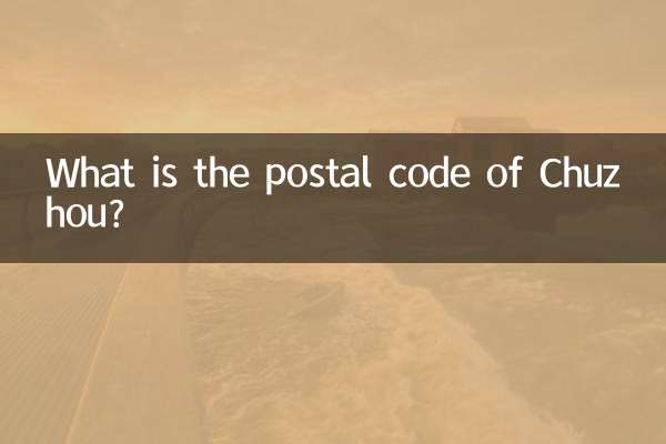 What is the postal code of Chuzhou?