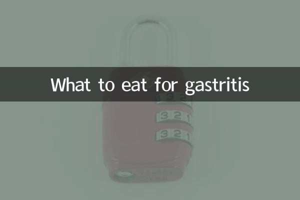 Que manger pour la gastrite