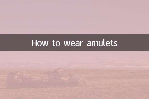 Comment porter des amulettes
