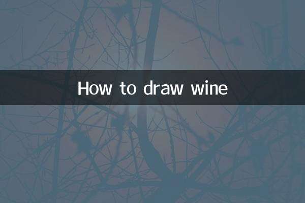 Cómo dibujar vino