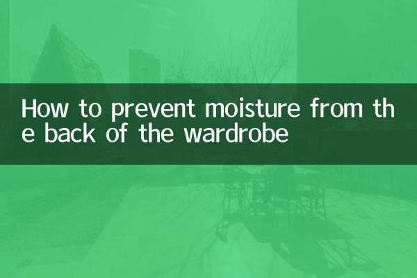 How to prevent moisture from the back of the wardrobe