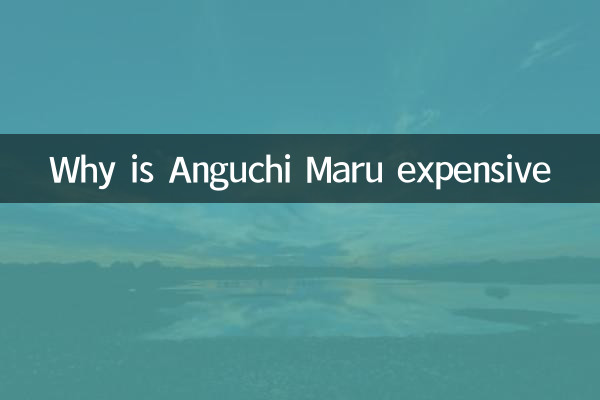 Why is Anguchi Maru expensive