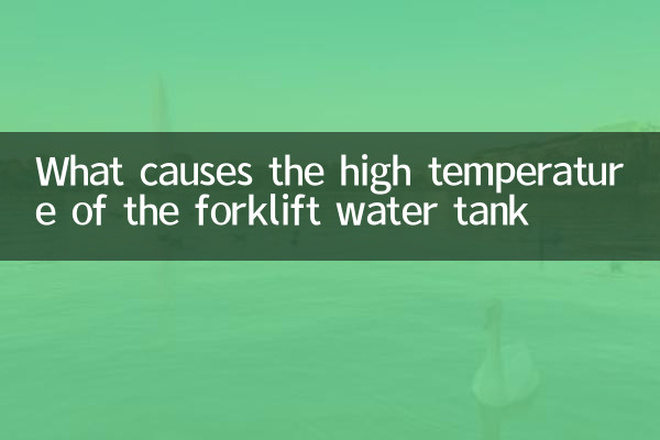 Ce qui provoque la température élevée du réservoir d'eau du chariot élévateur