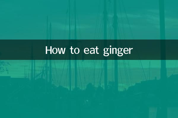 Comment manger du gingembre