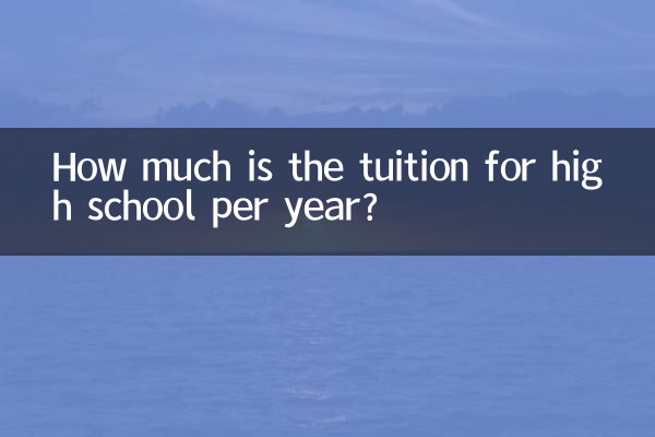 高中学费一年多少
