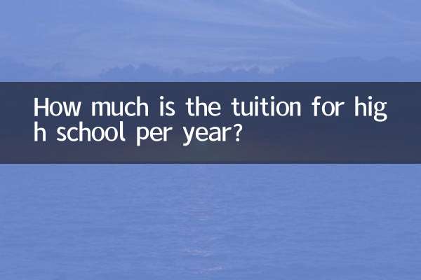 Quanto costa la retta annuale della scuola superiore?