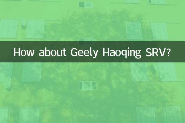 Che ne dici di Geely Haoqing SRV?