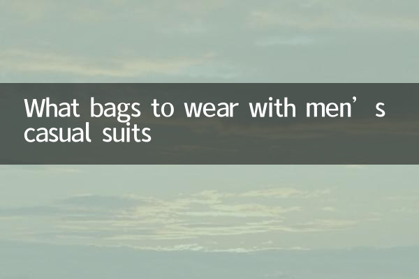Que bolsas usar com ternos casuais masculinos