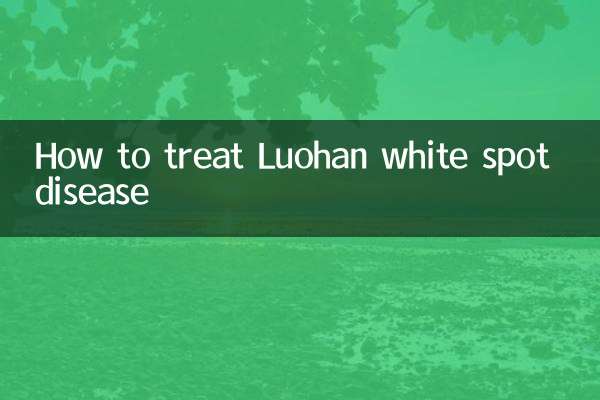 Cómo tratar la enfermedad de la mancha blanca de Luohan