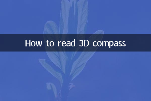 Come leggere la bussola 3D