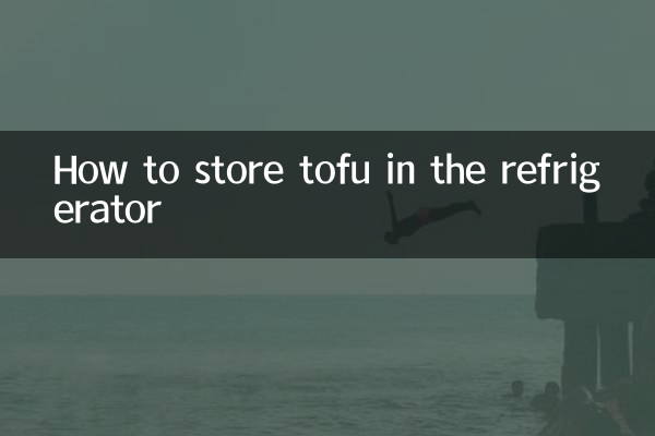 So lagern Sie Tofu im Kühlschrank