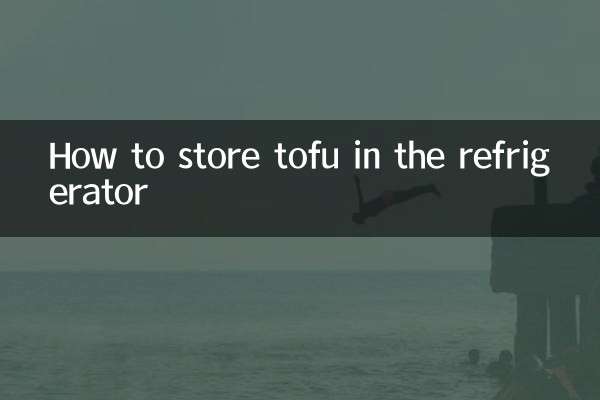 So lagern Sie Tofu im Kühlschrank
