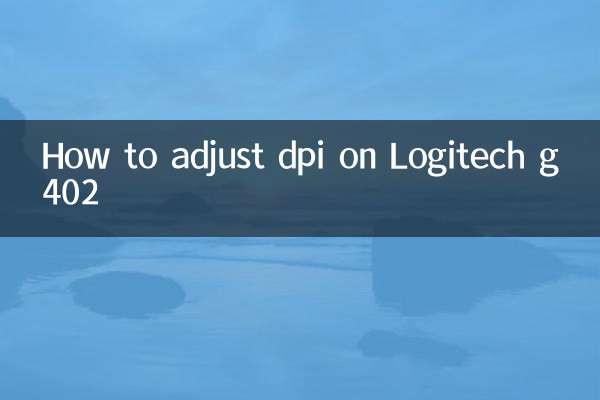 Como ajustar o dpi no Logitech g402