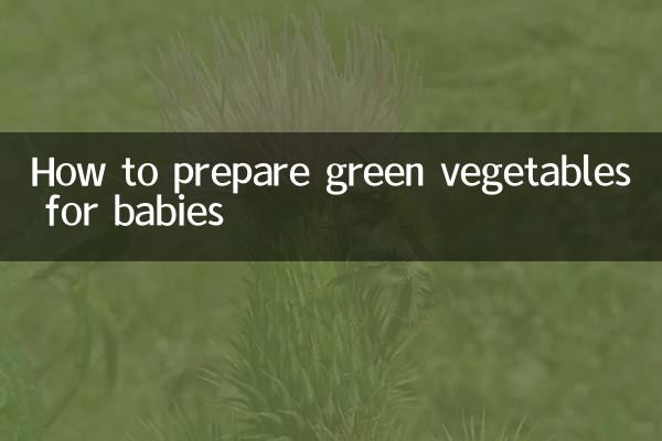 So bereiten Sie grünes Gemüse für Babys zu