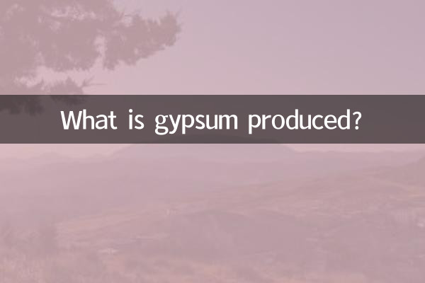 ¿Qué se produce el yeso?