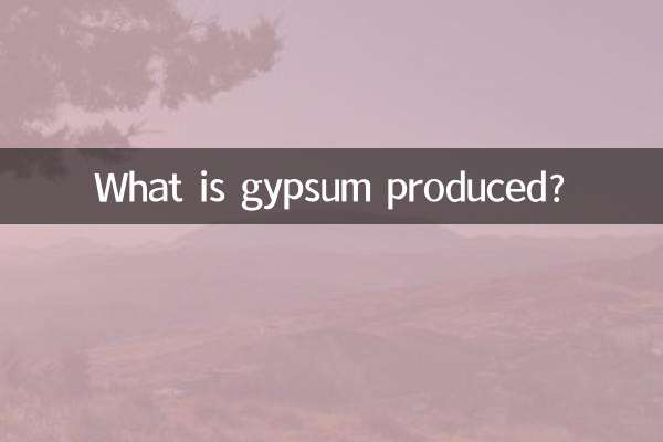 ¿Qué se produce el yeso?