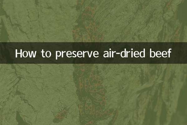 نحوه نگهداری گوشت گاو خشک شده در هوا