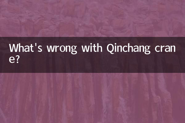 What's wrong with Qinchang crane?
