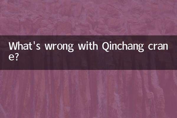 What's wrong with Qinchang crane?