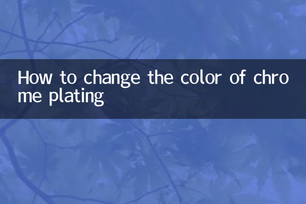 Como mudar a cor do cromado