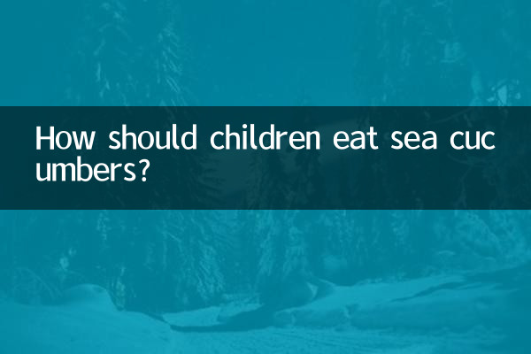 Come dovrebbero mangiare i cetrioli di mare i bambini?