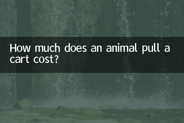 How much does an animal pull a cart cost?