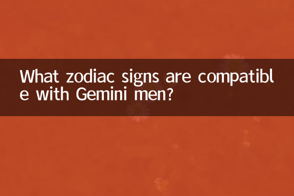 What zodiac signs are compatible with Gemini men?