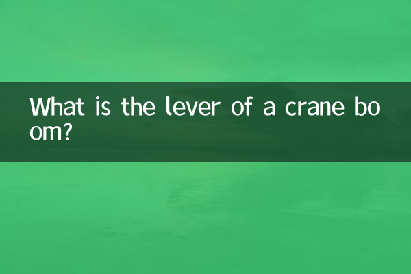 Qual è la leva del braccio di una gru?