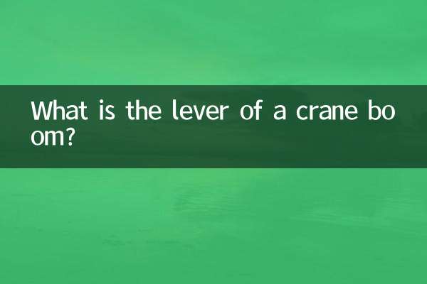 Qual è la leva del braccio di una gru?