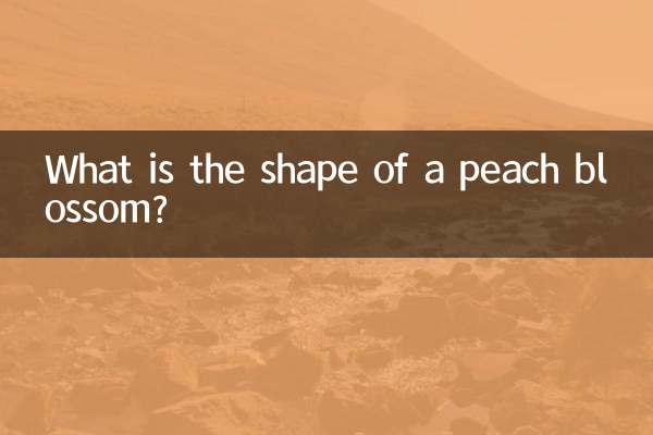 Qual é o formato de uma flor de pêssego?