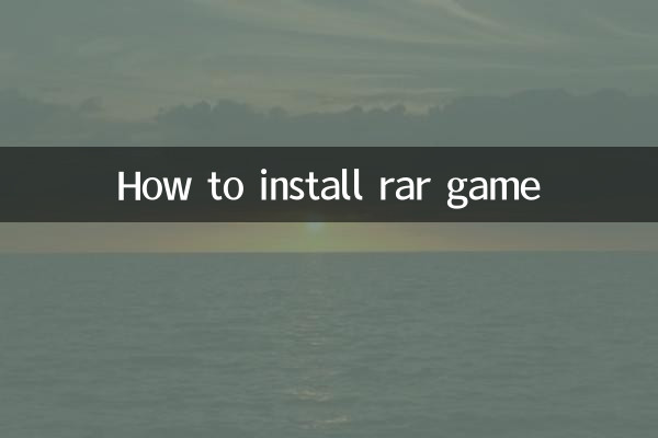 So installieren Sie ein RAR-Spiel