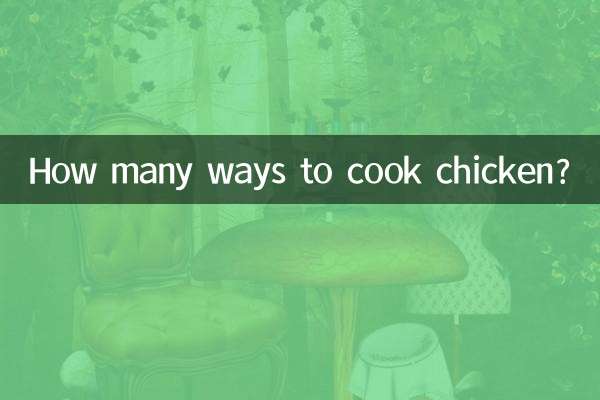 Wie viele Möglichkeiten gibt es, Hühnchen zuzubereiten?