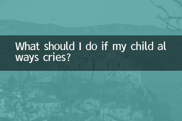 আমার সন্তান যদি সবসময় কাঁদে তাহলে আমার কি করা উচিত?