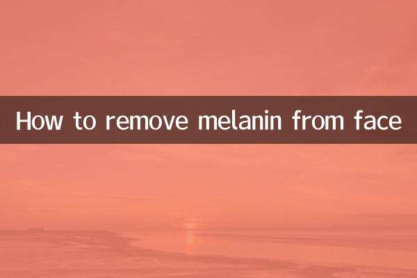 Comment éliminer la mélanine du visage