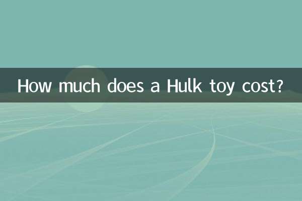 ハルクのおもちゃの値段はいくらですか?
