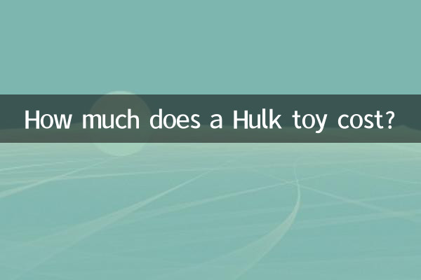 ハルクのおもちゃの値段はいくらですか?