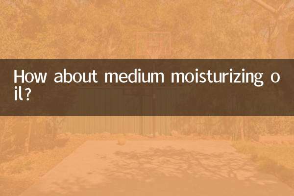 How about medium moisturizing oil?