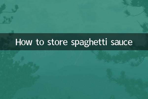 How to store spaghetti sauce