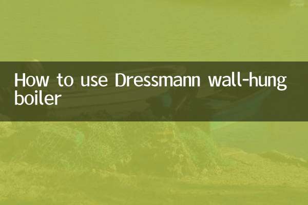 How to use Dressmann wall-hung boiler