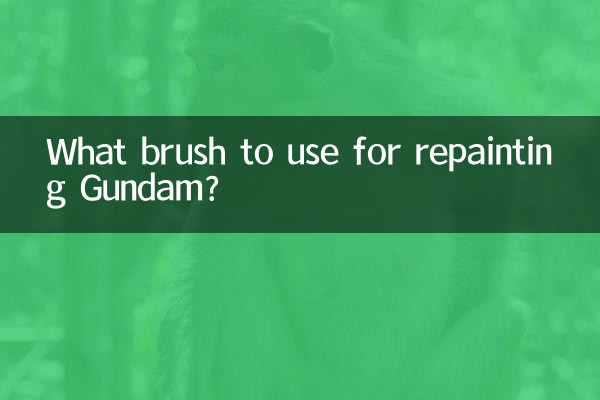What brush to use for repainting Gundam?