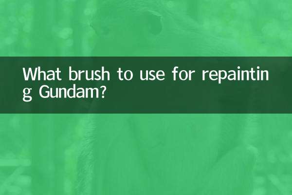 What brush to use for repainting Gundam?