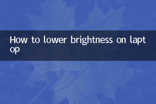 How to lower brightness on laptop