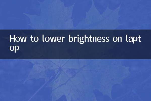 How to lower brightness on laptop