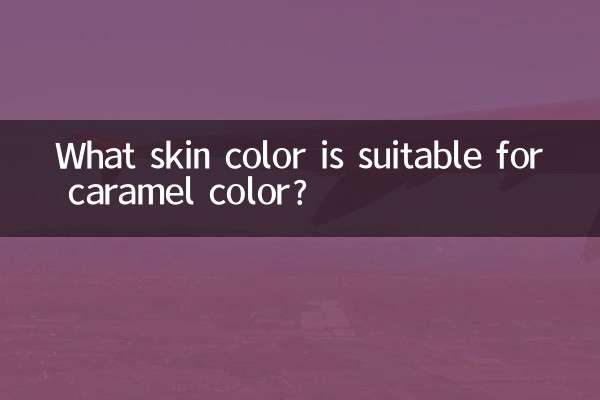 Quelle couleur de peau convient à la couleur caramel ?