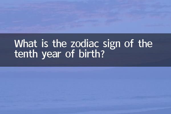 Какой знак зодиака у десятого года рождения?