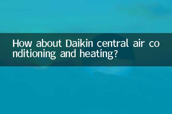 Daikin 중앙 냉난방 시설은 어떻습니까?