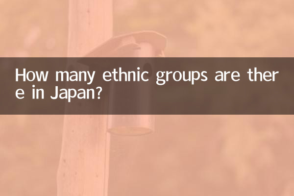 ¿Cuántos grupos étnicos hay en Japón?