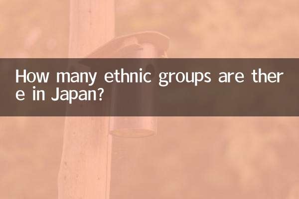¿Cuántos grupos étnicos hay en Japón?